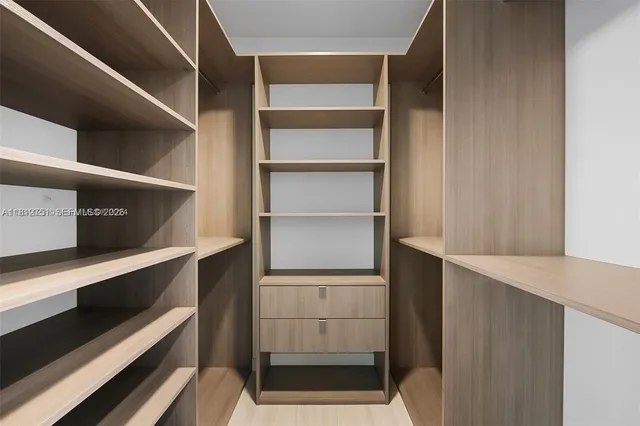 a view of walk in closet
