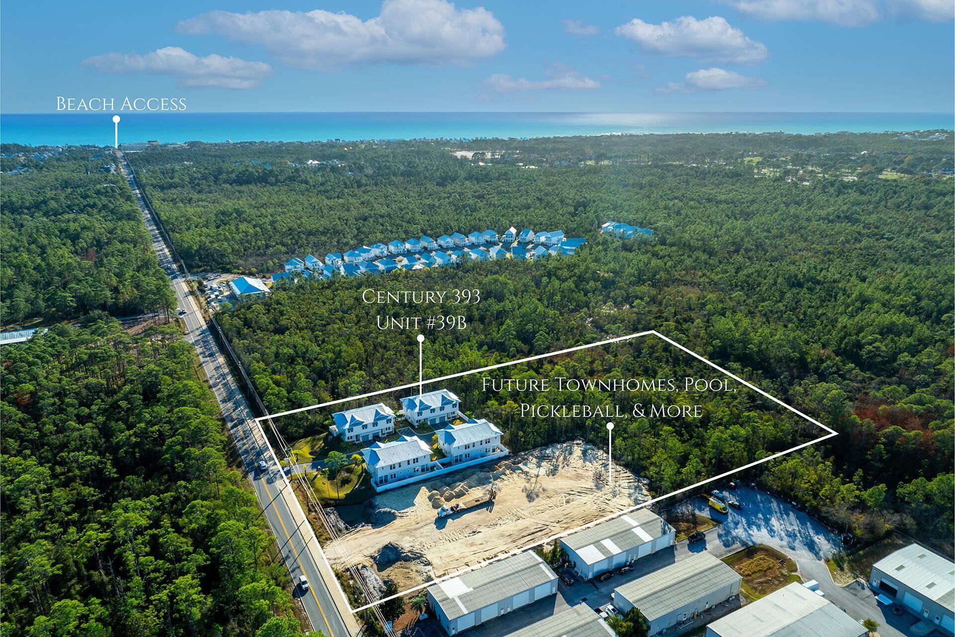 520 South County Highway 393, Unit 39B Santa Rosa Beach, FL 32459 - Photo 43 of 45 a view of a balcony with mountain view and wooden floor