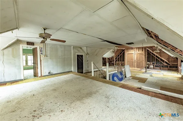 a view of a hall with front door