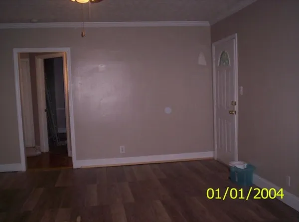 a view of an empty room