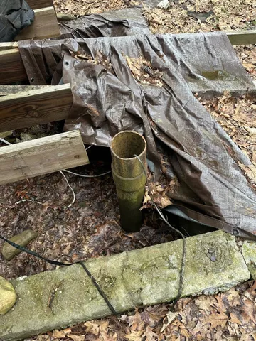 a close view of water heater room