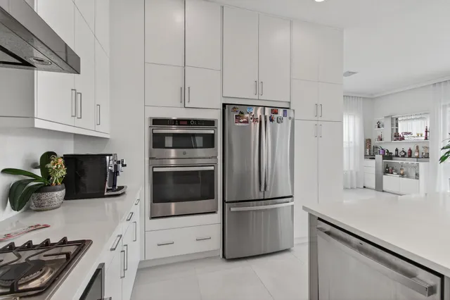 a bathroom with a shower and toilet