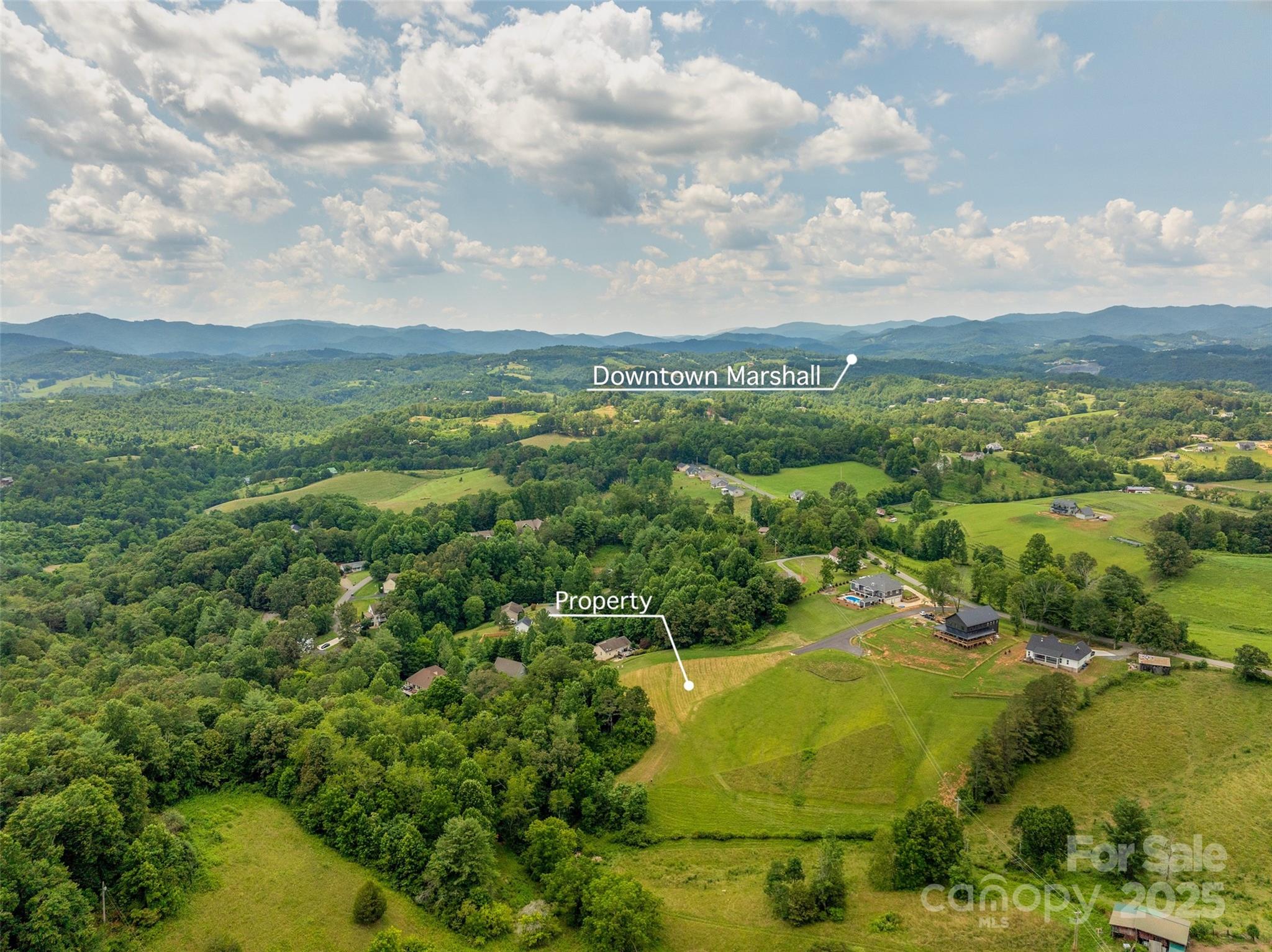 117 Grandview Road Alexander, NC 28701 - Photo 12 of 15 an aerial view of residential houses with outdoor space and trees