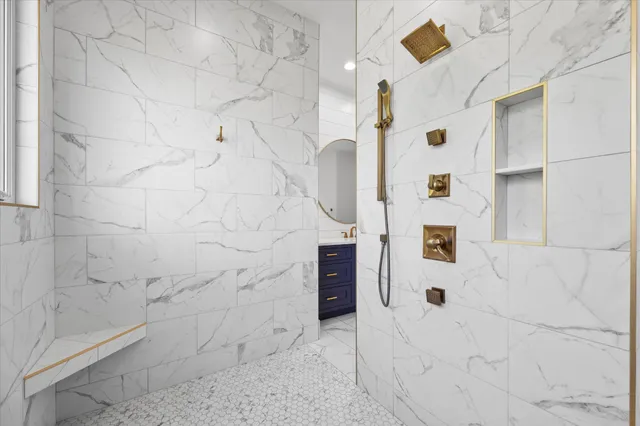 a view of a house with swimming pool and sitting area