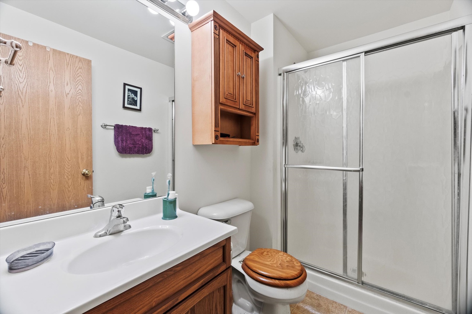 25426 Barrow Road Manhattan, IL 60442 - Photo 21 of 30 a bathroom with a sink toilet and shower