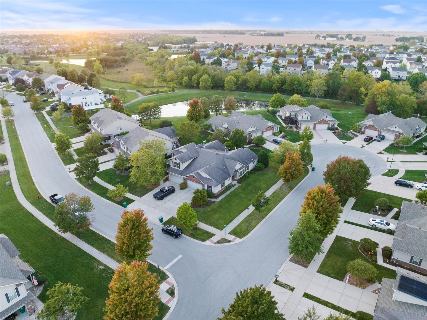 25426 Barrow Road Manhattan, IL 60442 - Photo 29 of 30 an aerial view of a house with a garden