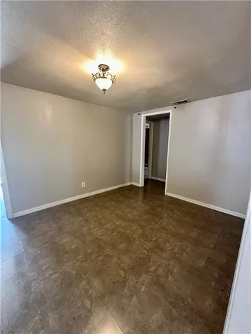 an empty room with a natural light