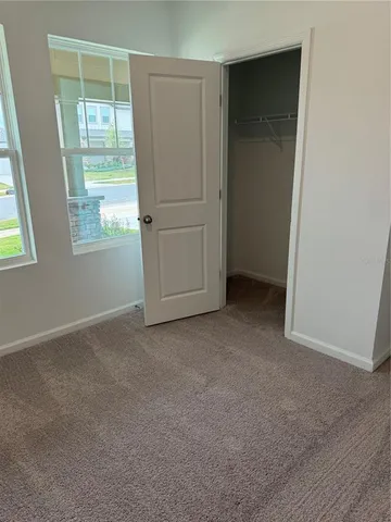 a view of hallway with window