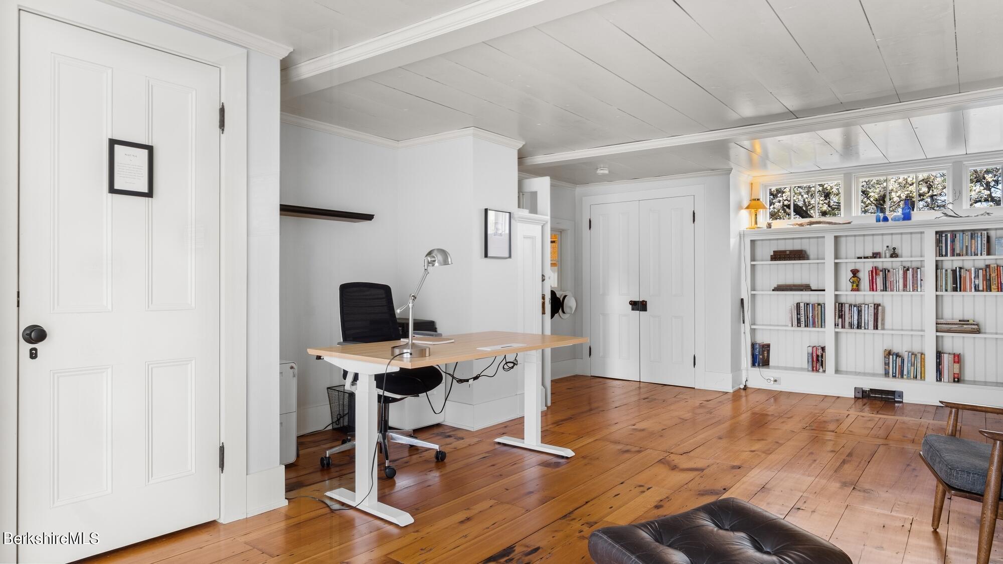 2325 Hancock Road Hancock, MA 01267 - Photo 39 of 61 a view of a workspace with furniture and wooden floor