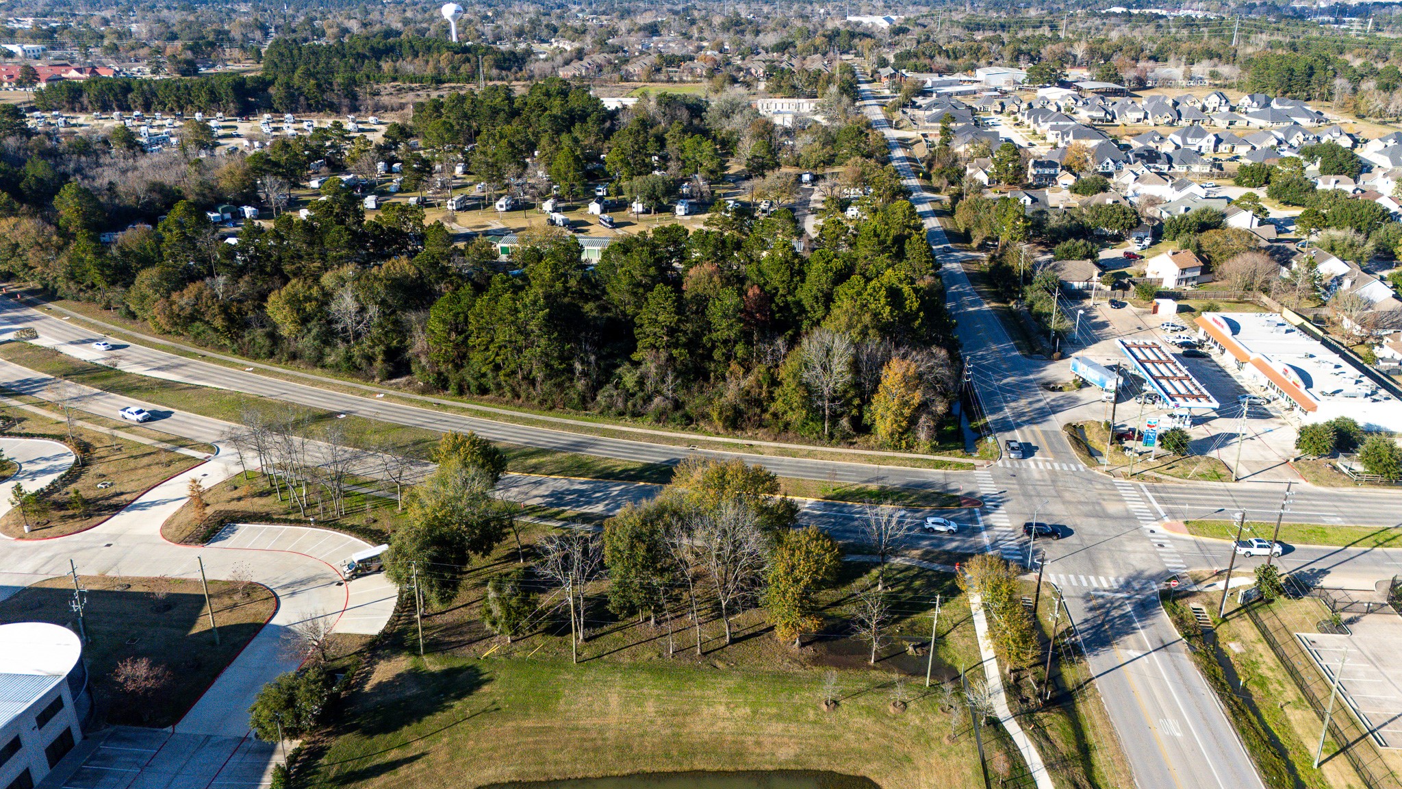 0 South Cherry Street Tomball, TX 77375 - Photo 9 of 15 an aerial view of a residential houses with outdoor space
