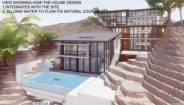 a view of balcony with furniture