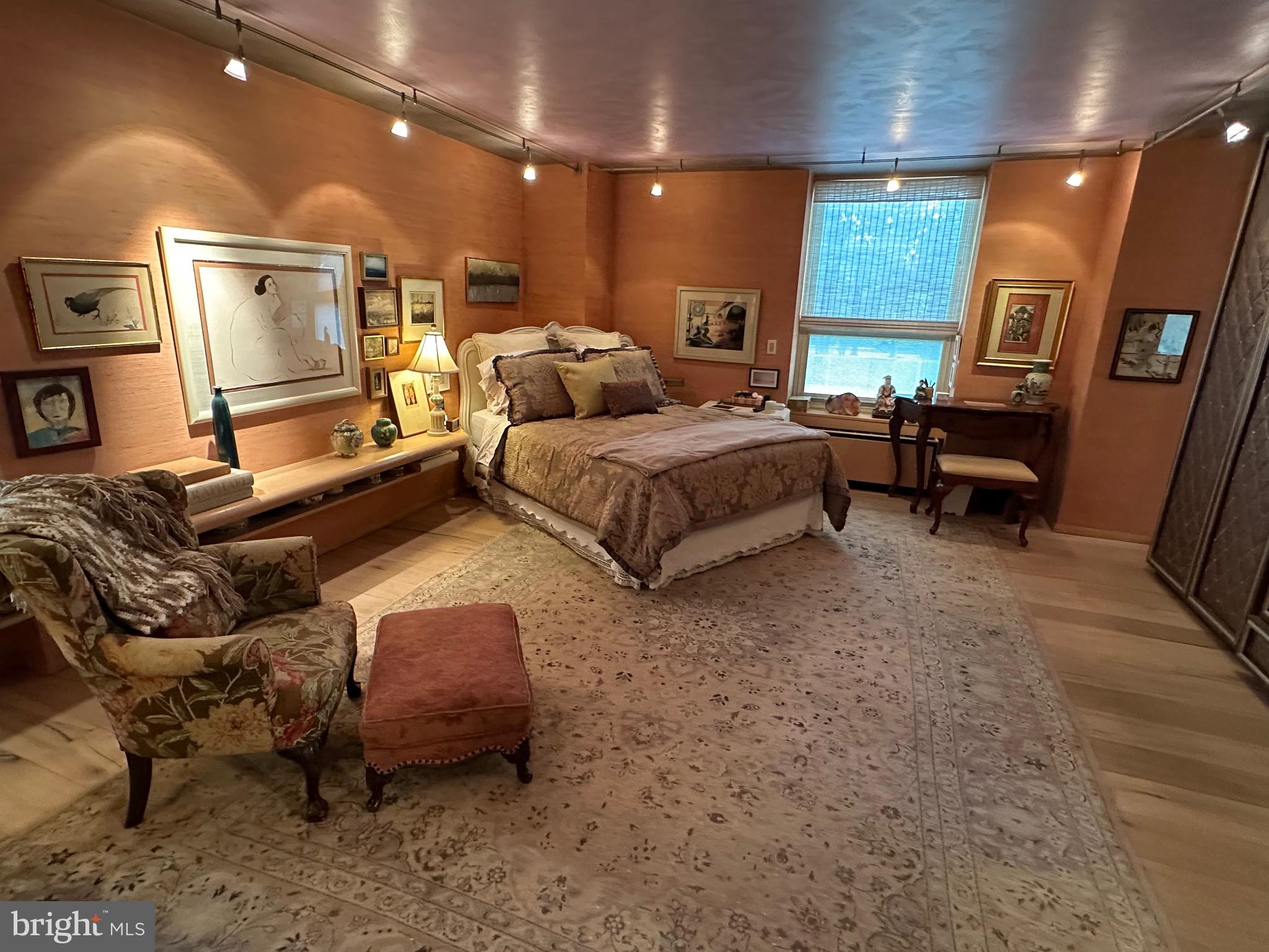 41 Conshohocken State Road, Unit 212 Bala Cynwyd, PA 19004 - Photo 11 of 33 primary bedroom with track lighting
