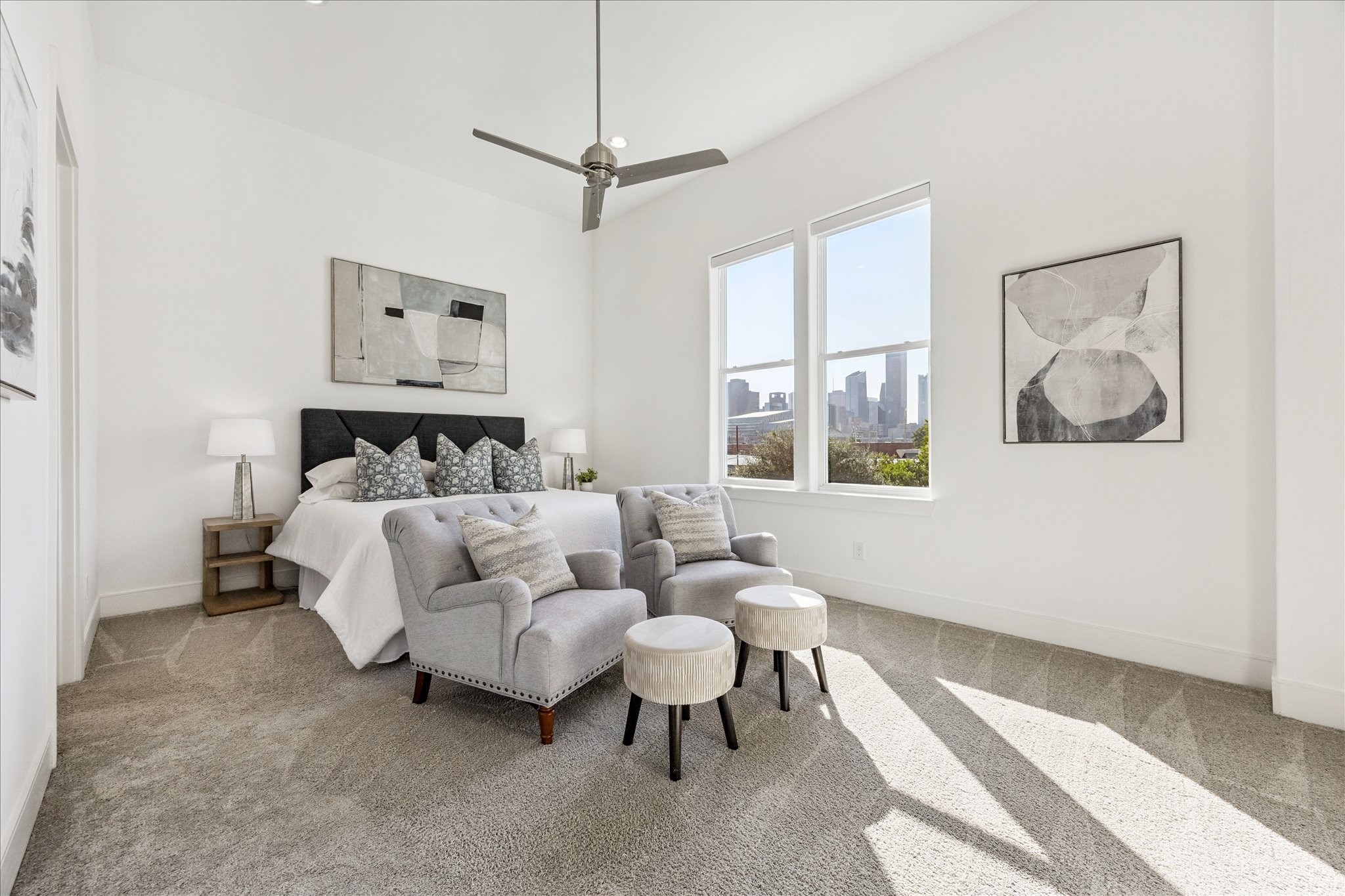 2414 Canal Street, Unit F Houston, TX 77003 - Photo 20 of 34 a bed room with furniture and a window