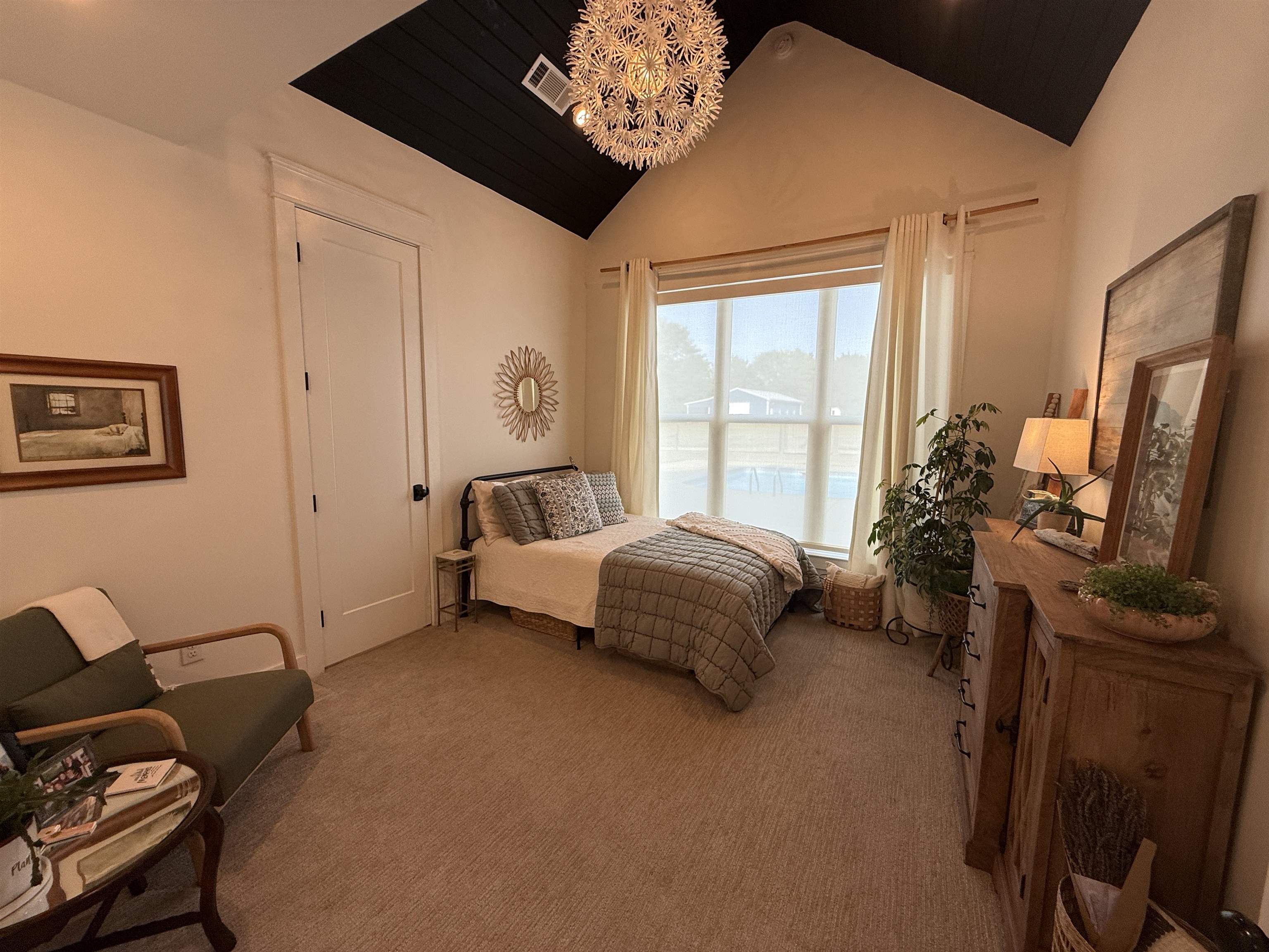 6900 Salem Road Lakeland, TN 38002 - Photo 29 of 40 Bedroom featuring a chandelier and carpet flooring