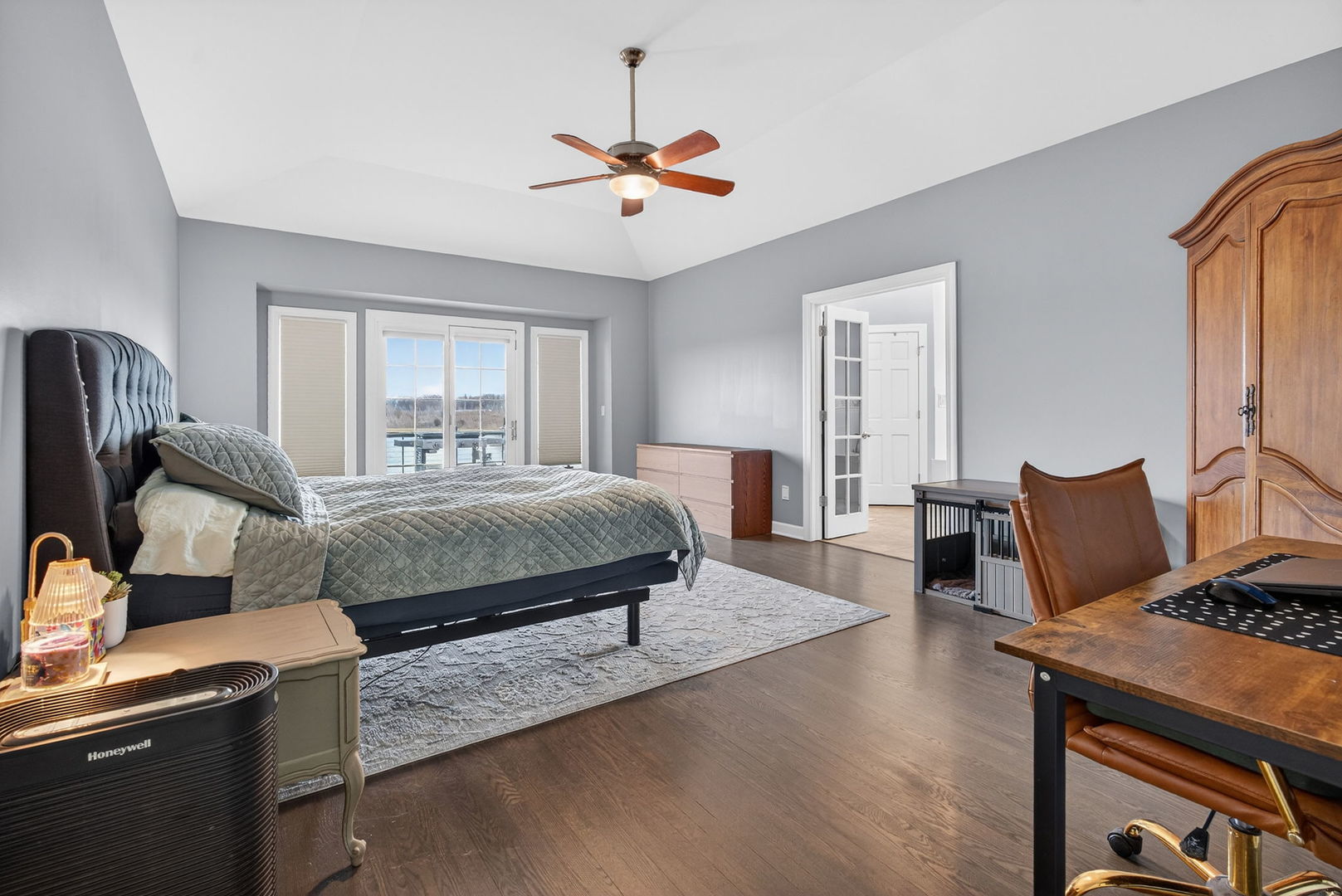 2804 Ninovan Lane Minooka, IL 60447 - Photo 30 of 67 a bedroom with a bed and wooden floor