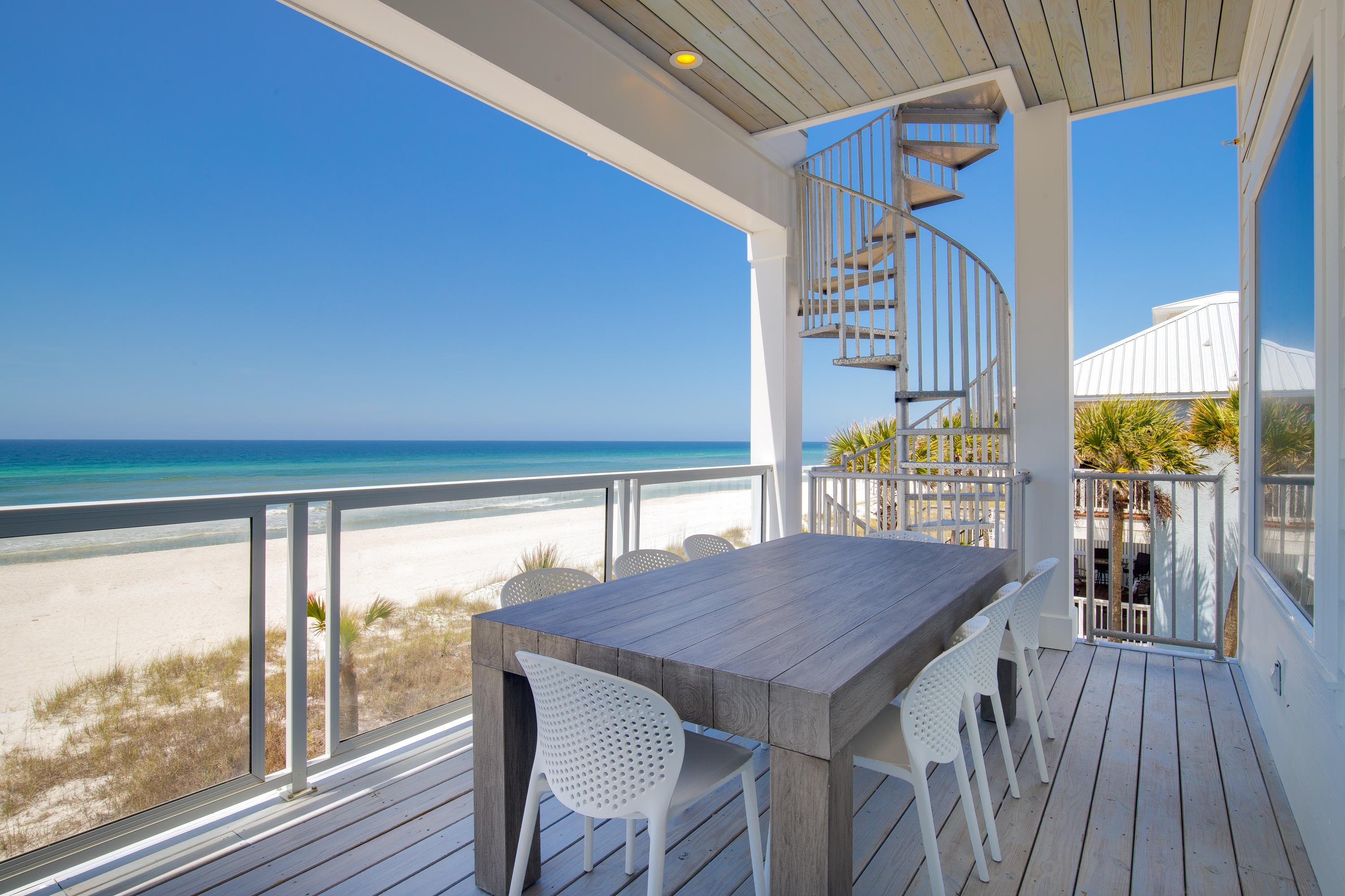 20109 Front Beach Road, Unit B Panama City Beach, FL 32413 - Photo 17 of 35 Another gulf front deck view