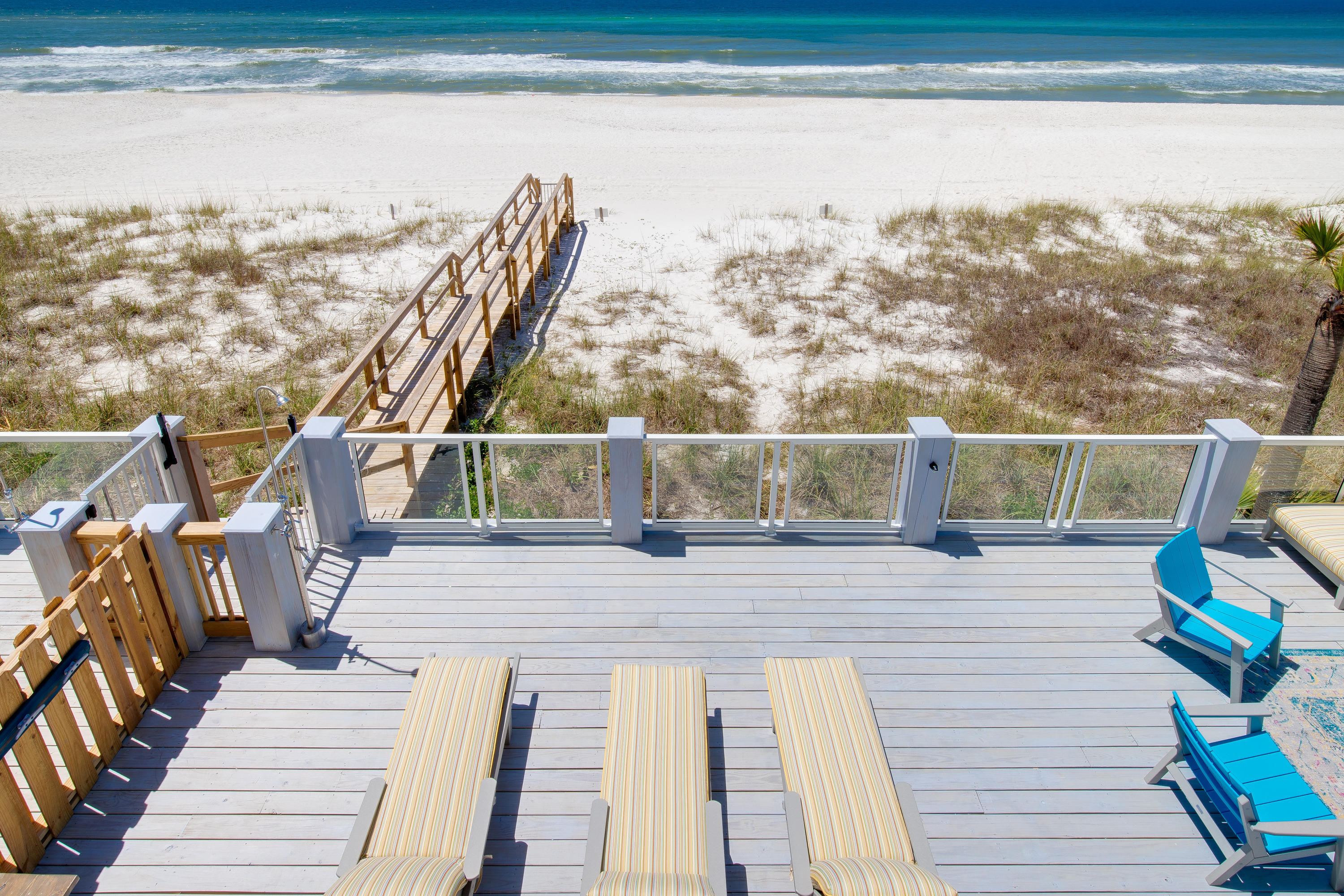 20109 Front Beach Road, Unit B Panama City Beach, FL 32413 - Photo 19 of 35 Gulf front deck