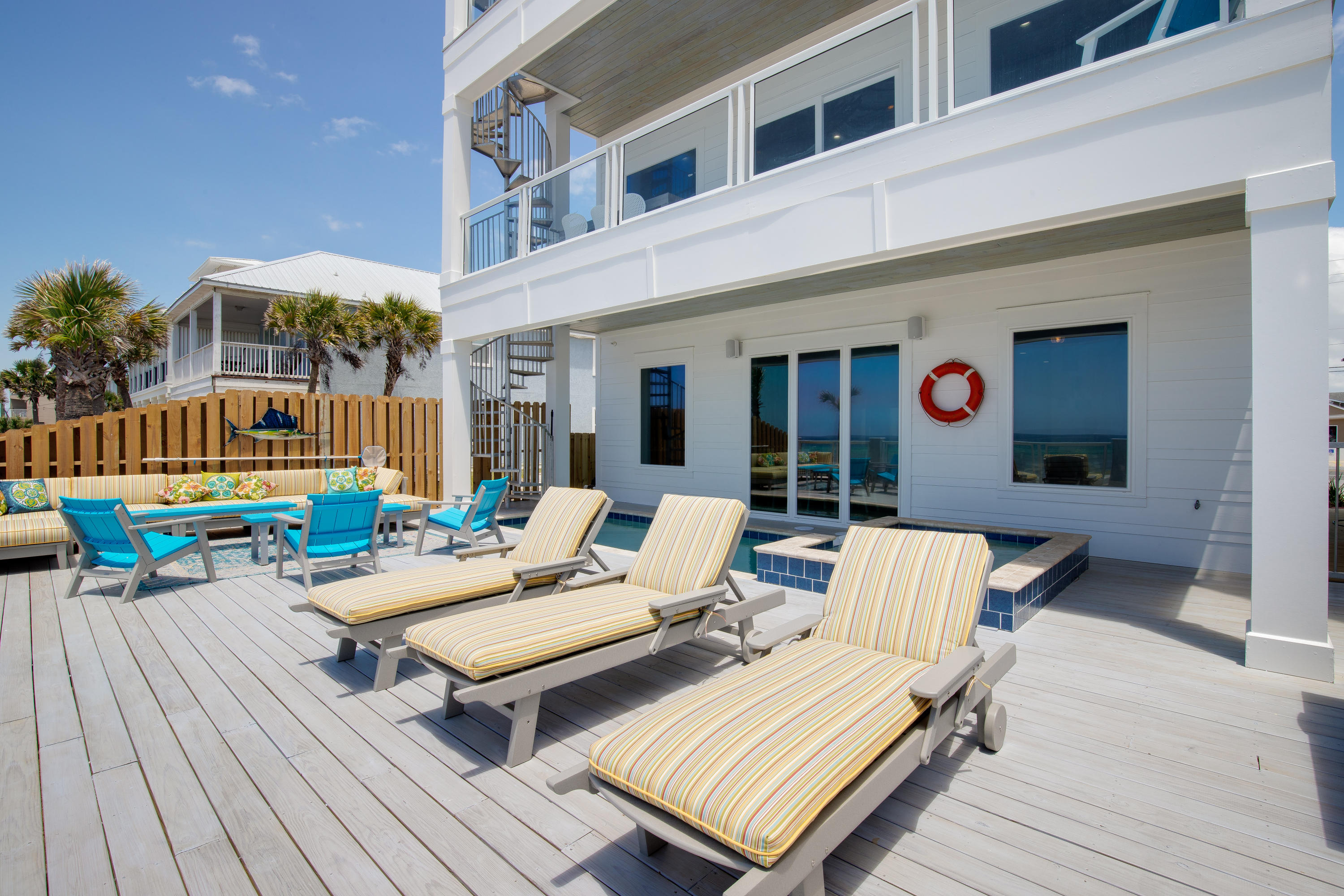 20109 Front Beach Road, Unit B Panama City Beach, FL 32413 - Photo 29 of 35 Large pool deck