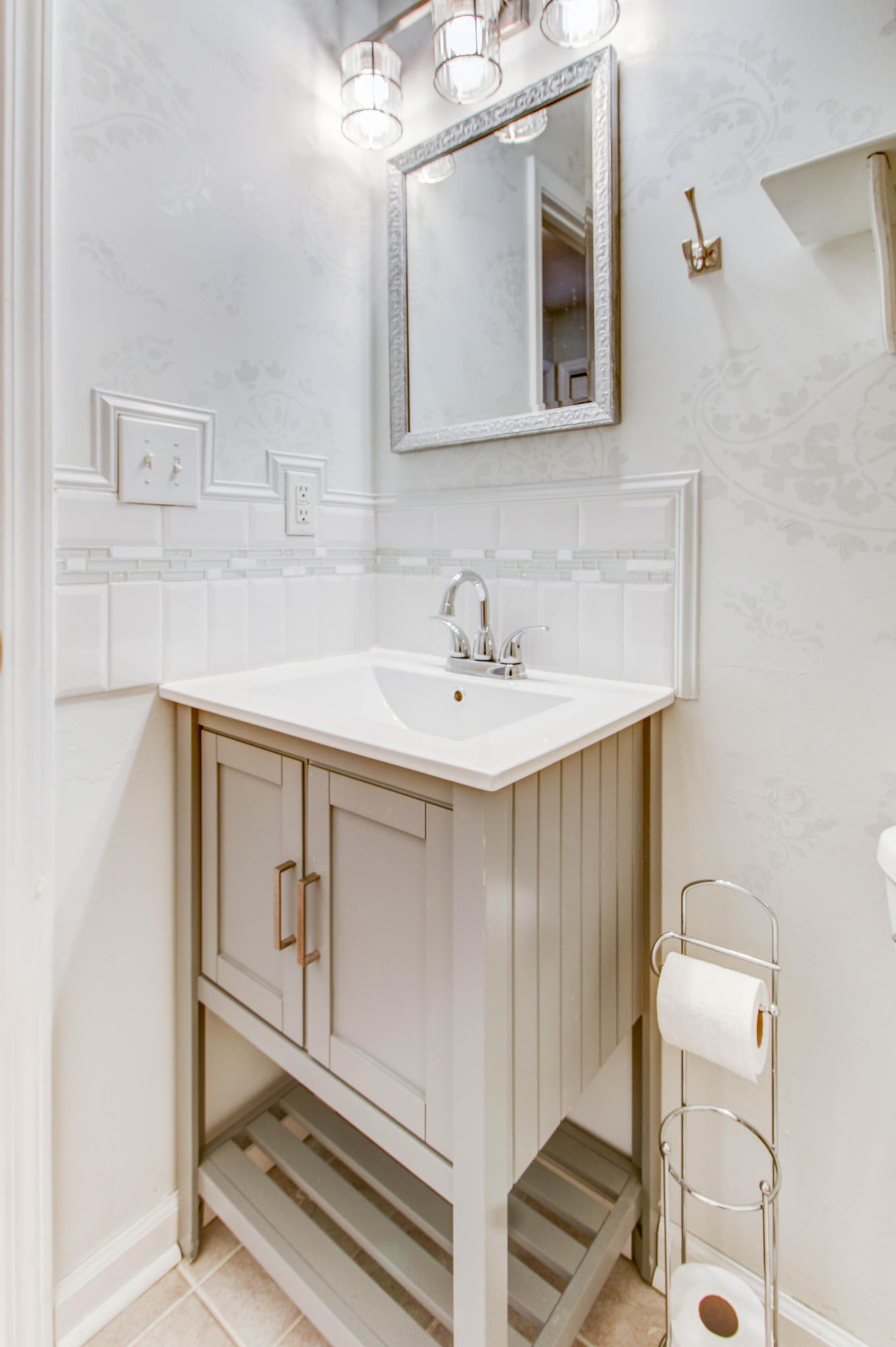 1546 Pike Road Montvale, VA 24122 - Photo 20 of 44 a bathroom with a sink mirror and vanity