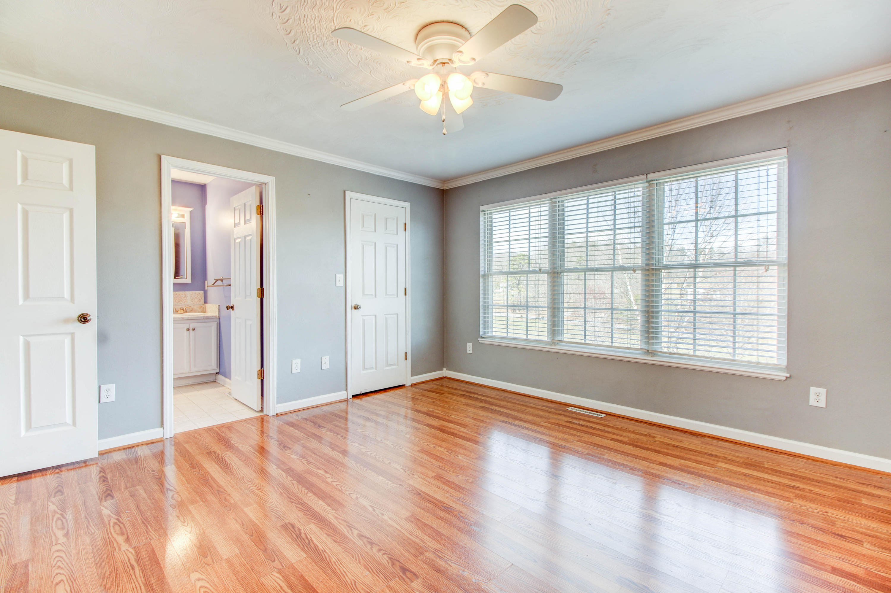 1546 Pike Road Montvale, VA 24122 - Photo 24 of 44 a view of empty room with window and ceiling fan