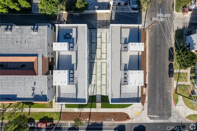 a view of building with yard