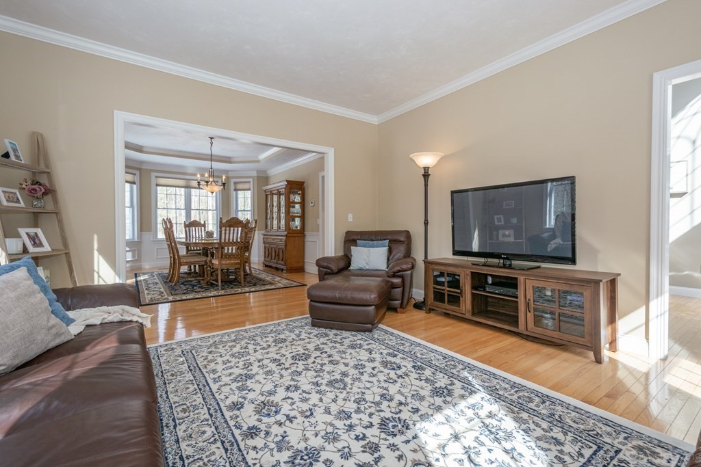 5 Nelson Court Mendon, MA 01756 - Photo 8 of 41 a living room with furniture and a flat screen tv