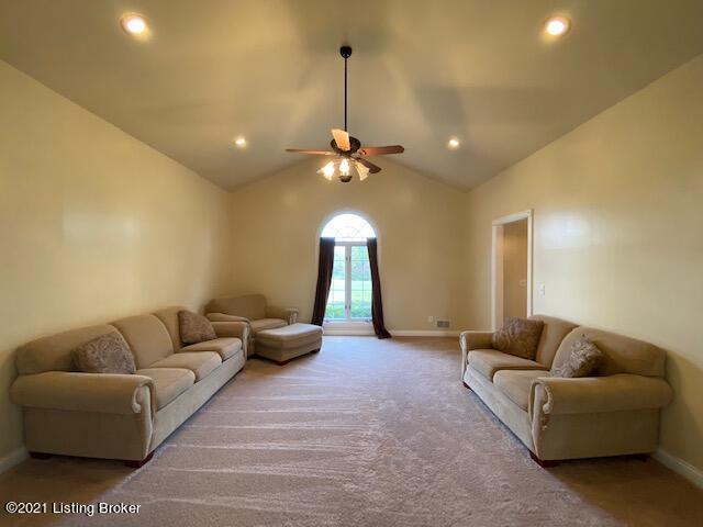 930 Sutherland Road Bardstown, KY 40004 - Photo 3 of 26 Vaulted Living Room with new carpeting