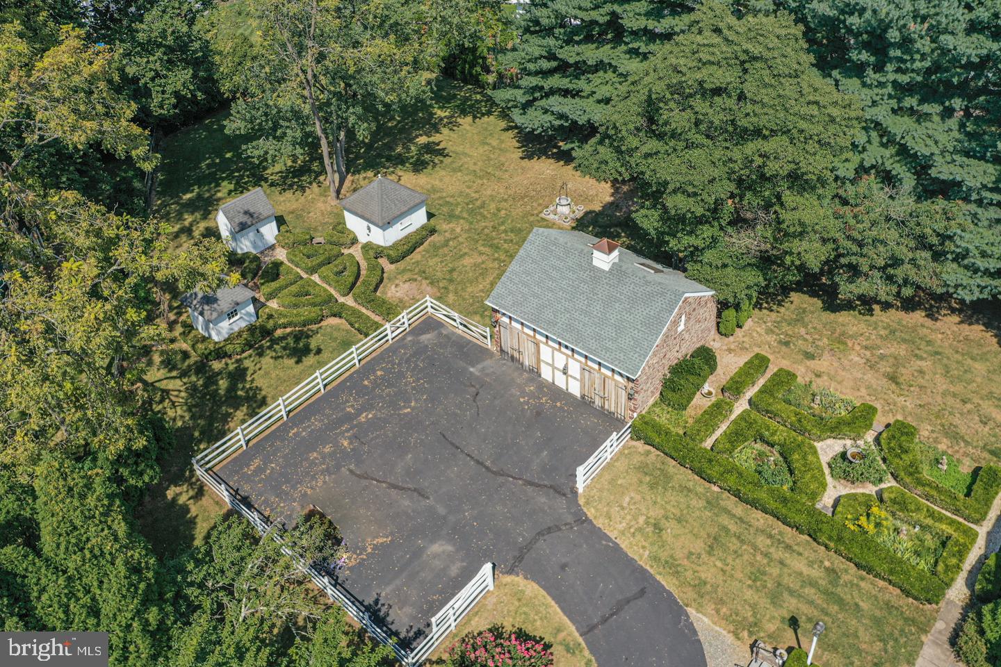 1224 Taylorsville Road Washington Crossing, PA 18977 - Photo 79 of 86 an aerial view of a house with a yard and lake view