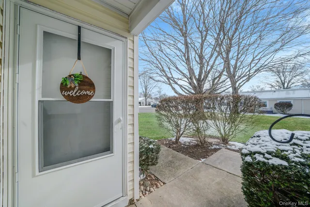 a view of a door of the house