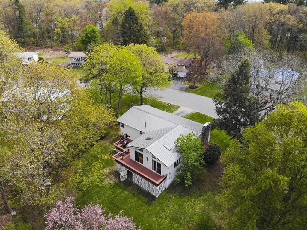 54 Joyce Road Framingham, MA 01701 - Photo 41 of 42 an aerial view of a house with a yard