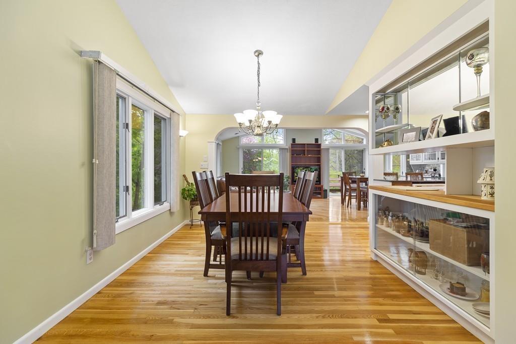 54 Joyce Road Framingham, MA 01701 - Photo 9 of 42 a view of a dining room and chandelier