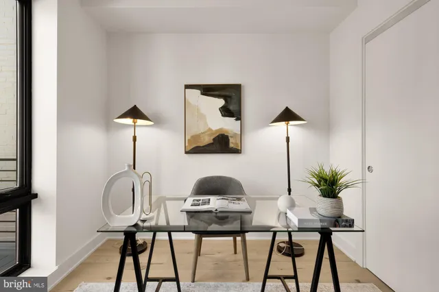 a table with a vase and a vase on it