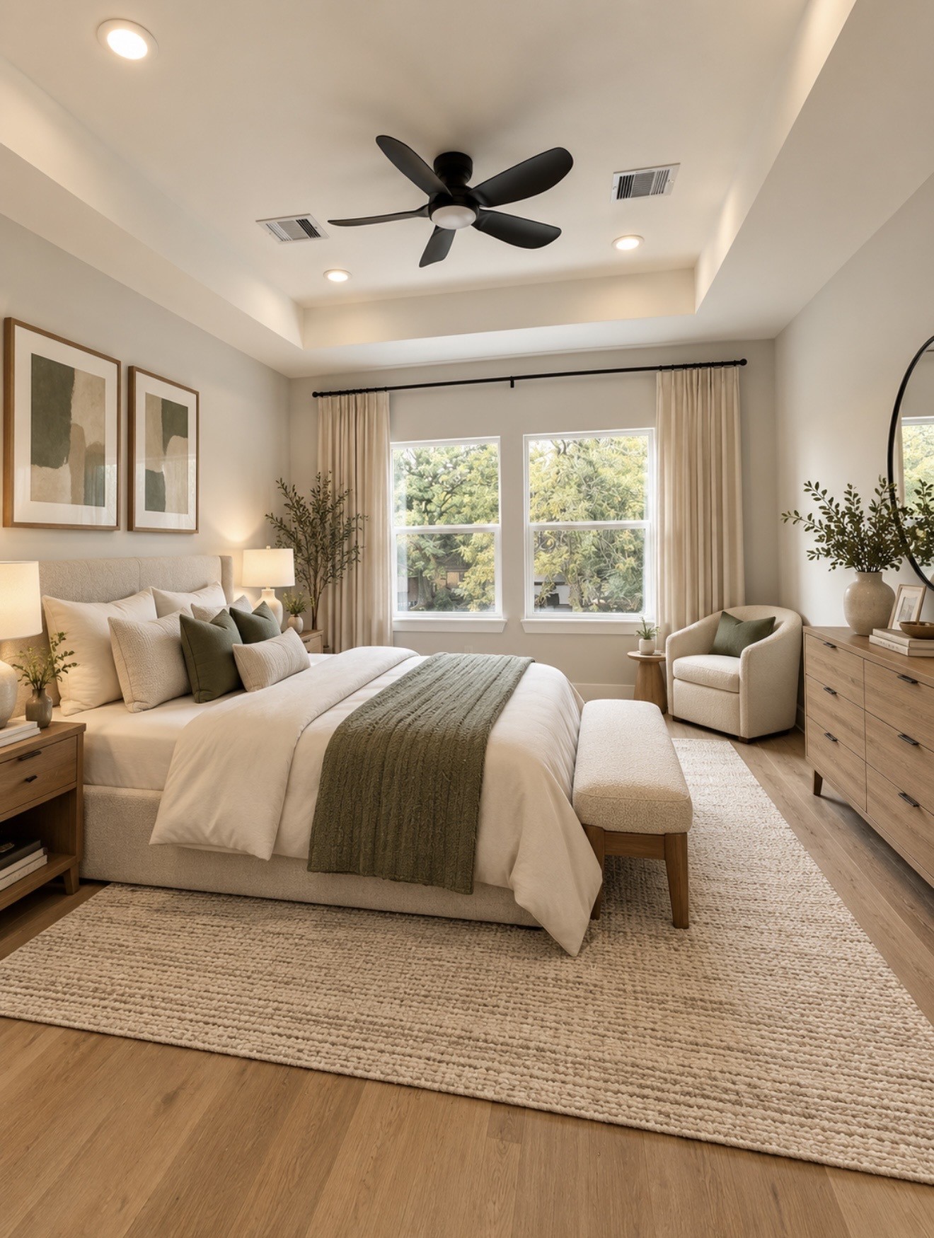 1416 Ivyridge Road Houston, TX 77043 - Photo 9 of 21 Master bedroom with good size for king bed