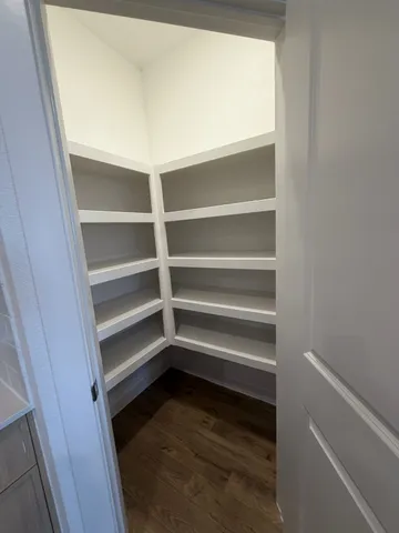 a refrigerator in a kitchen