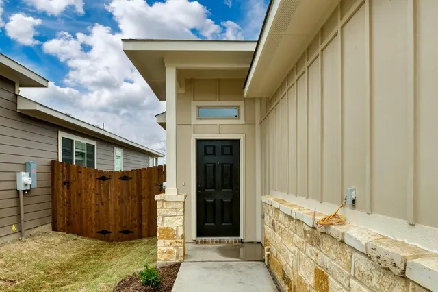 a view of a entryway door of the house