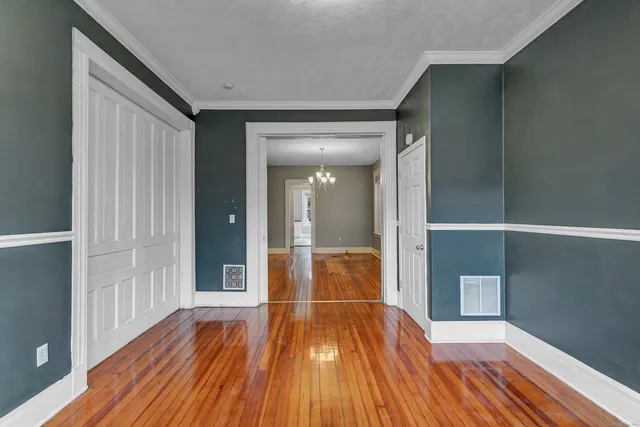 wooden floor in an empty room