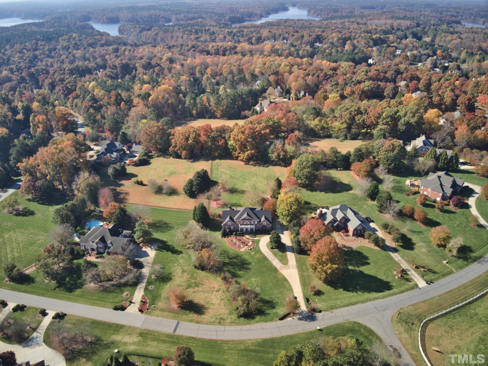6437 Wakefalls Drive Wake Forest, NC 27587 - Photo 76 of 76 an aerial view of residential houses with outdoor space