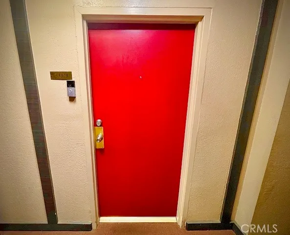 a view of front door