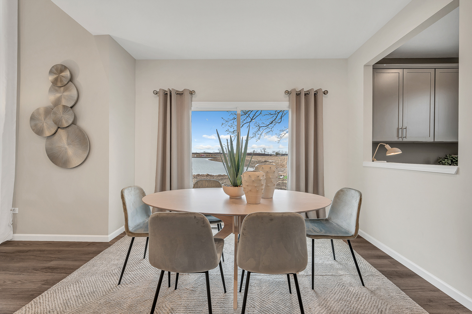 2951 Amaranth Court Aurora, IL 60503 - Photo 5 of 16 a view of a dining room with furniture window and wooden floor