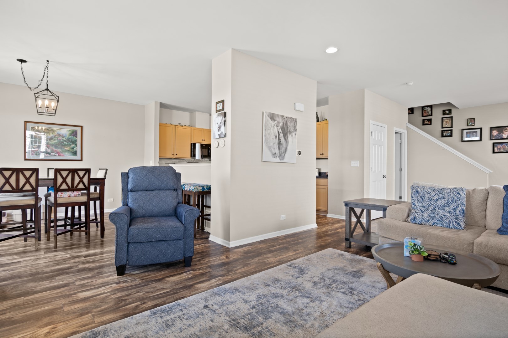 2919 Church Road Aurora, IL 60502 - Photo 8 of 28 a living room with furniture and wooden floor