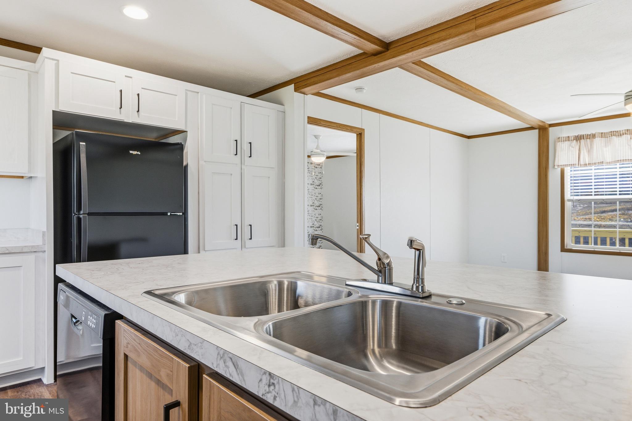 343 Park Road Stanley, VA 22851 - Photo 14 of 48 a view kitchen sink and refrigerator