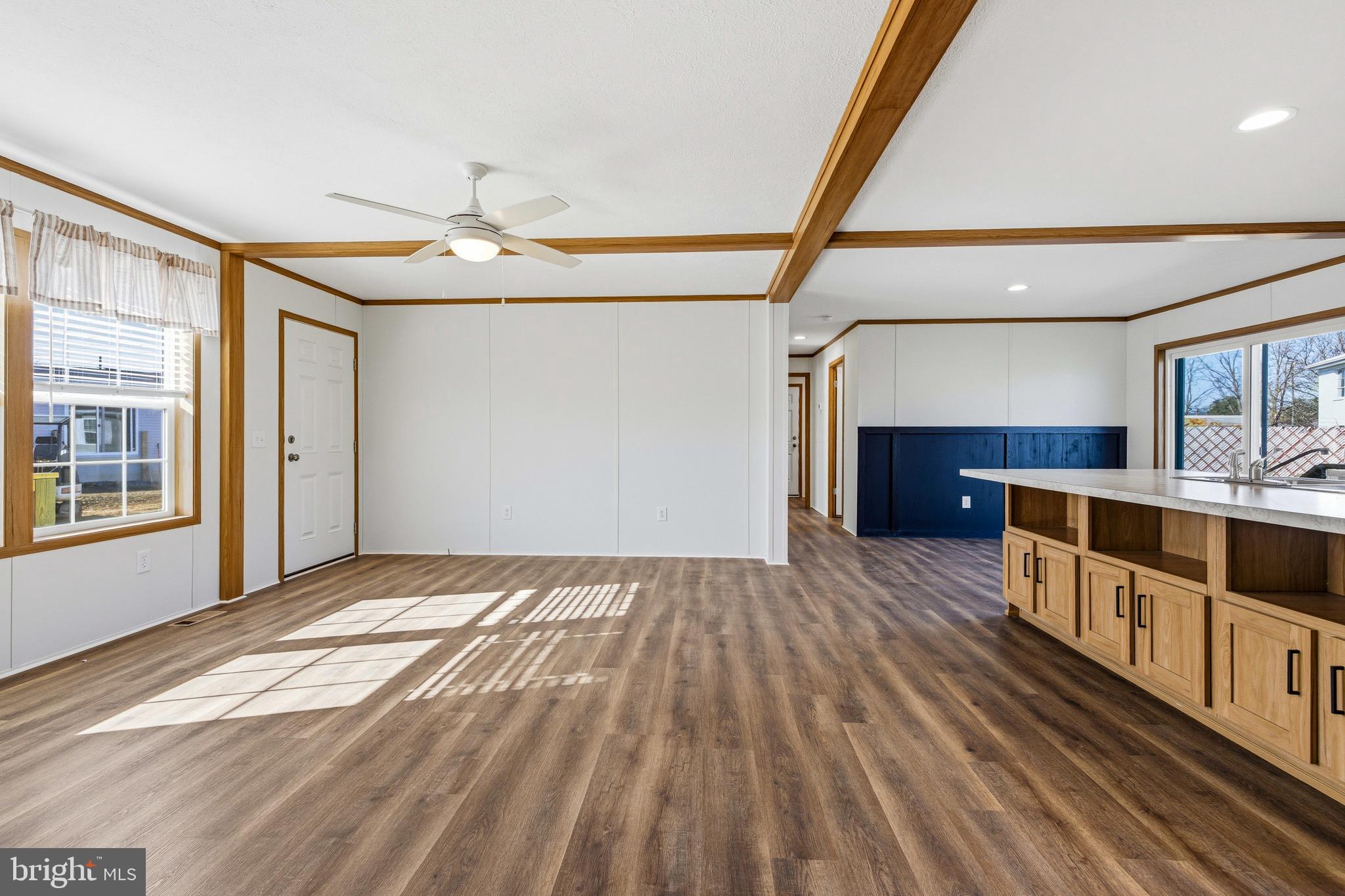 343 Park Road Stanley, VA 22851 - Photo 21 of 48 a view of empty room with wooden floor and fan