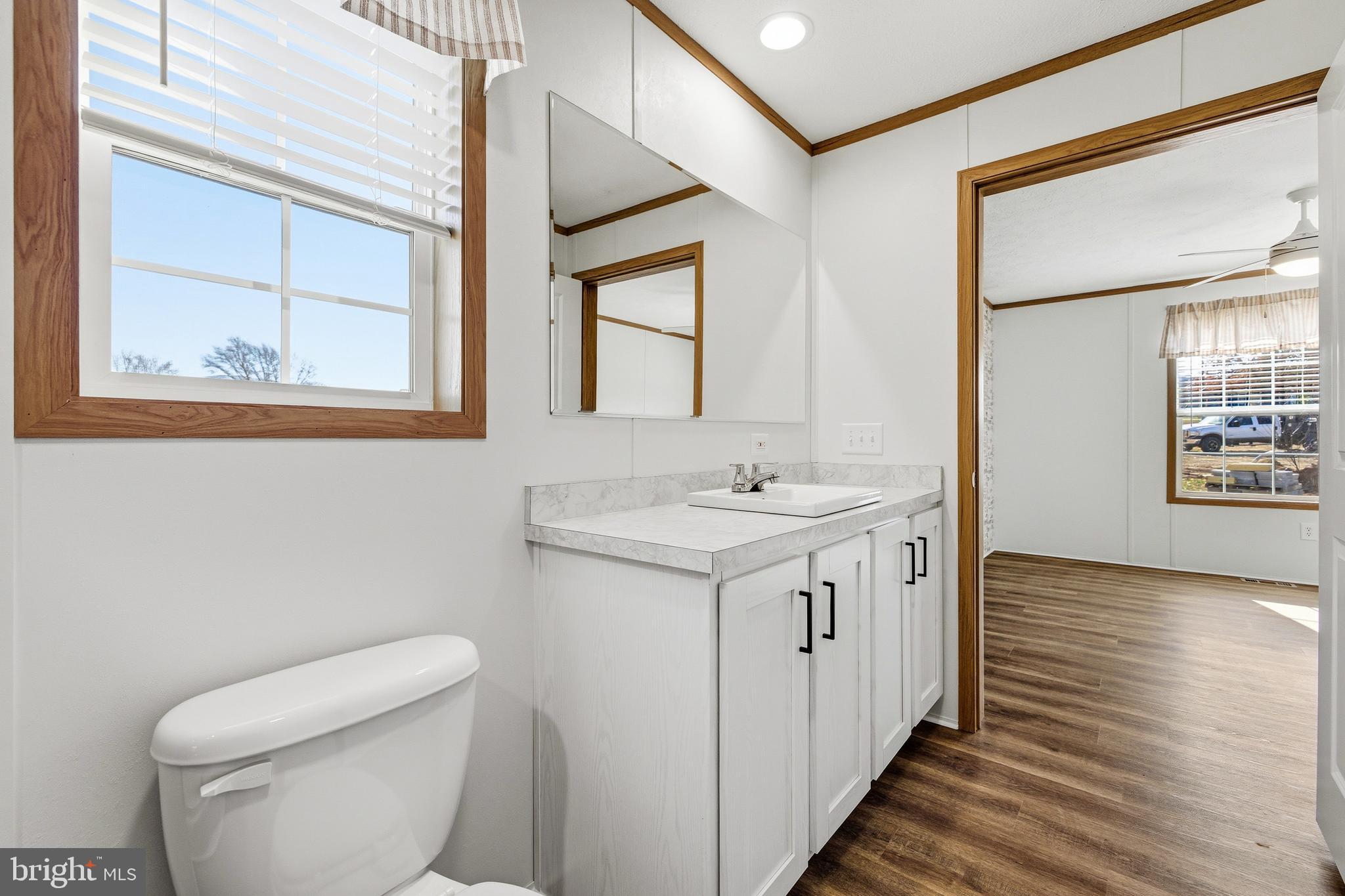 343 Park Road Stanley, VA 22851 - Photo 28 of 48 a view of bathroom with a toilet sink and mirror