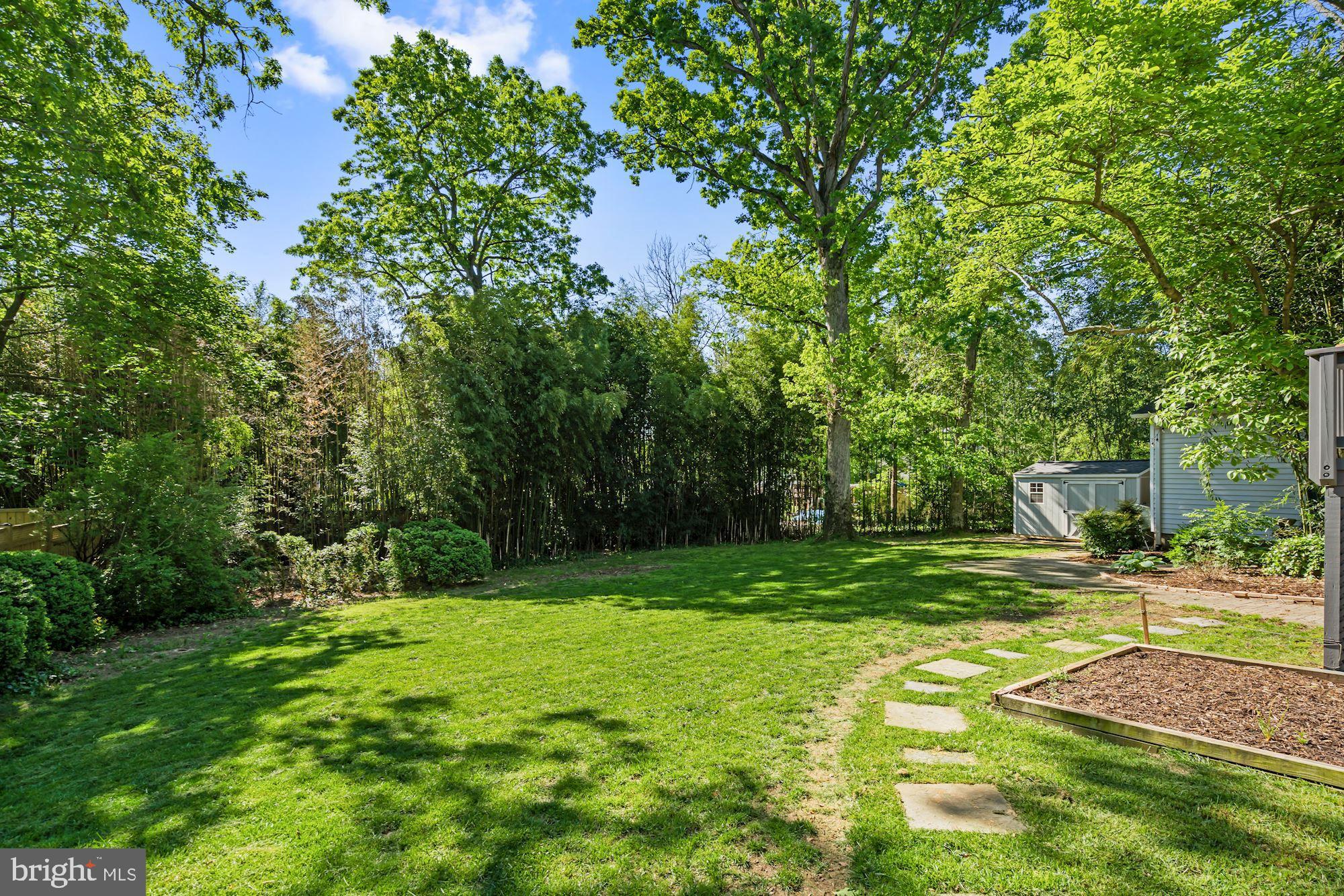 4921 Ridgewood Road Alexandria, VA 22312 - Photo 38 of 48 side view of spacious yard with veg/flower beds