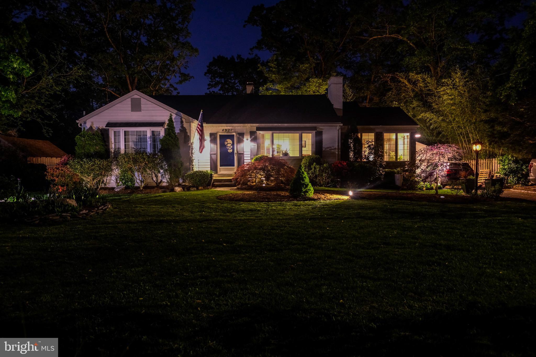 4921 Ridgewood Road Alexandria, VA 22312 - Photo 48 of 48 Custom night lighting accents the home's beauty!