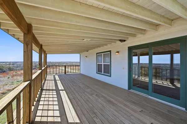 a view of sky from balcony