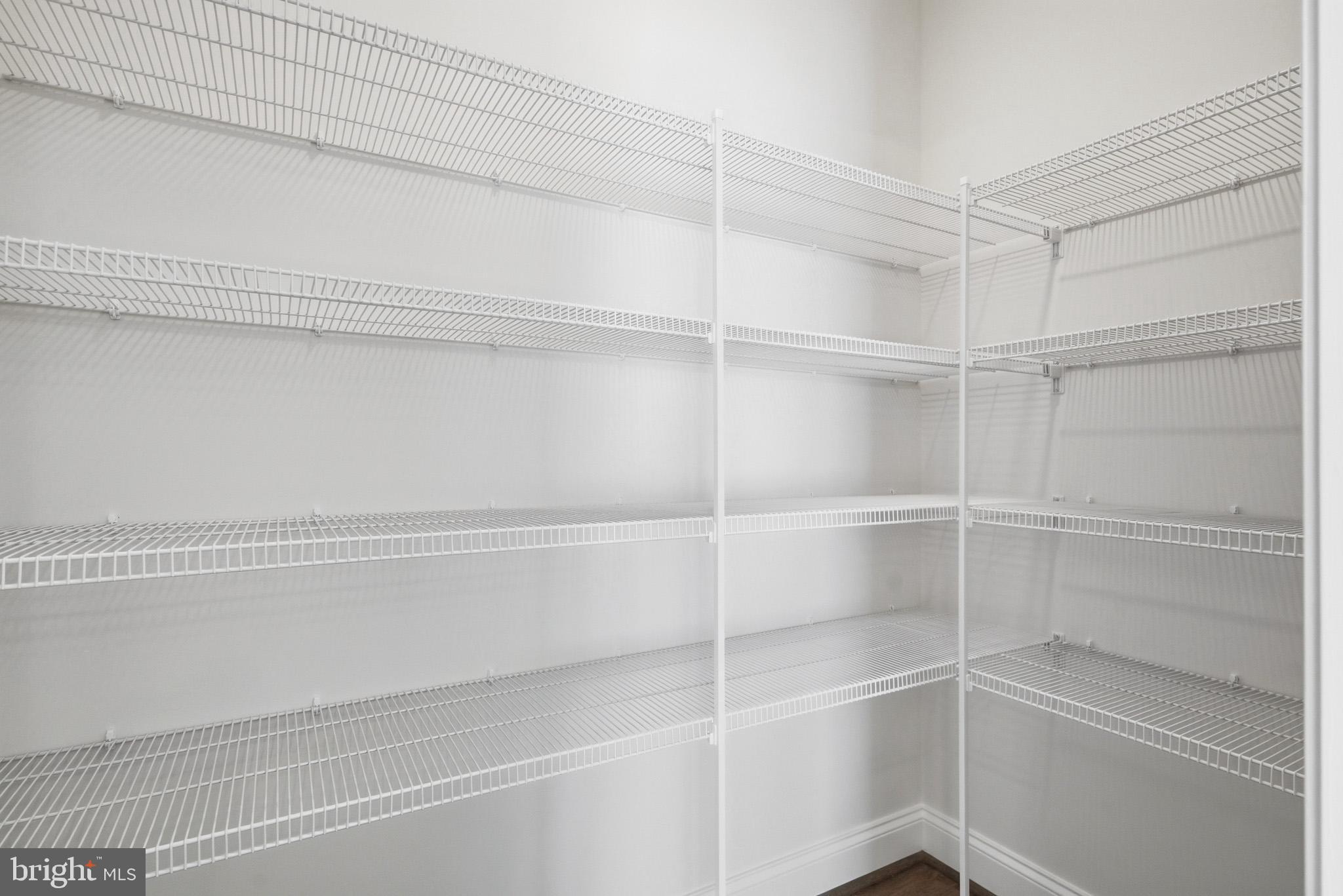 106 Potomac Court Prince Frederick, MD 20678 - Photo 15 of 47 a view of a closet with wooden racks