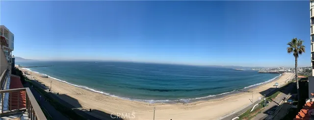 a view of an ocean from a balcony