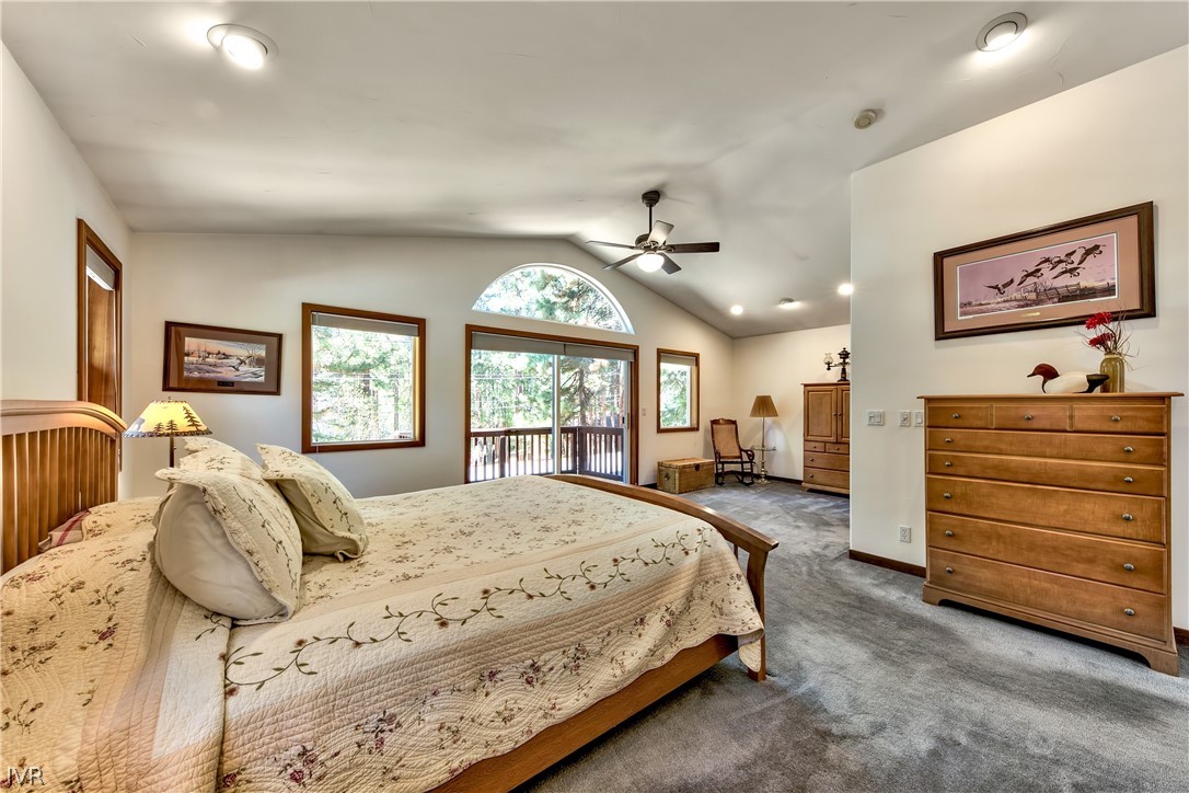 146 Tramway Road Incline Village, NV 89451 - Photo 27 of 34 a spacious bedroom with a bed and a dresser