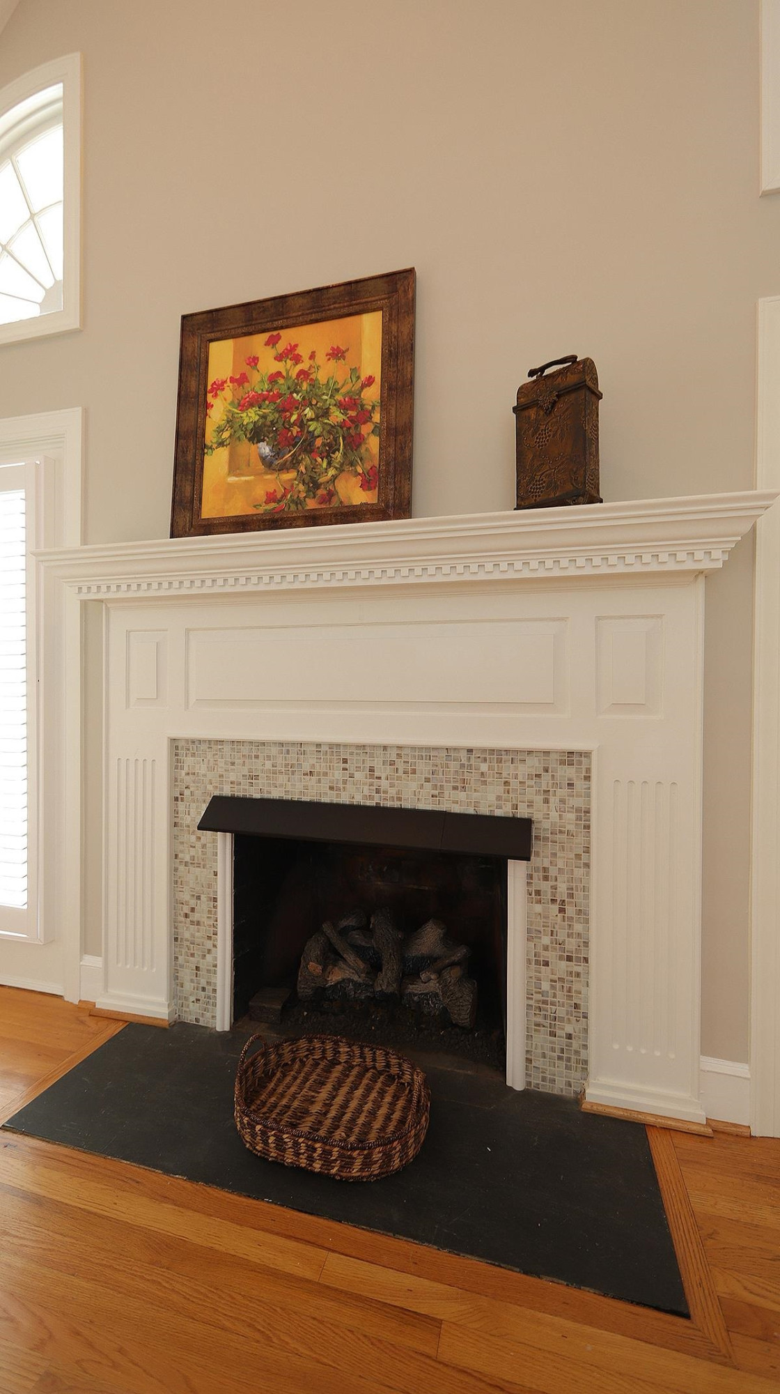 2208 Middlefield Court Raleigh, NC 27615 - Photo 6 of 34 Gas fireplace adds warmth, attractive Mantel Gas Fireplace
